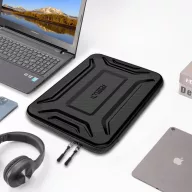   Tech-Protect Kevlar Pro strapabíró laptop táska / tartó, megerősített peremmel, 13-14col, fekete