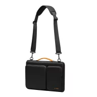   Tech-Protect Defender strapabíró laptop táska / tartó, megerősített peremmel, 13-14col, fekete-narancs
