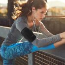 Tech-Protect M6 univerzális tartó / táska, futáshoz / sportoláshoz / túrázáshoz, fekete-narancs