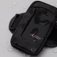   Tech-Protect M6 univerzális tartó / táska, futáshoz / sportoláshoz / túrázáshoz, fekete-rózsaszín