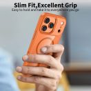 Tech-Protect Magmat Apple iPhone 17 Pro hátlap tok, MagSafe, Matte Cosmic, átlátszó-narancs