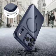   Tech-Protect Magmat Apple iPhone 17 Pro hátlap tok, MagSafe, Matte Cosmic, átlátszó-kék