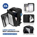 Tech-Protect Defender S50 utazó táska, Ryanair / Wizzair kompatibilis, 20L, 40x20x25cm, fekete