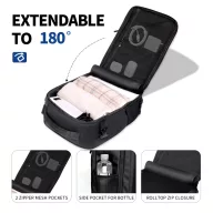   Tech-Protect Defender S50 utazó táska, Ryanair / Wizzair kompatibilis, 20L, 40x20x25cm, fekete