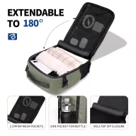   Tech-Protect Defender S50 utazó táska, Ryanair / Wizzair kompatibilis, 20L, 40x20x25cm, olívazöld
