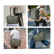   Tech-Protect Defender S50 utazó táska, Ryanair / Wizzair kompatibilis, 20L, 40x20x25cm, olívazöld