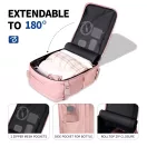 Tech-Protect Defender S50 utazó táska, Ryanair / Wizzair kompatibilis, 20L, 40x20x25cm, rózsaszín