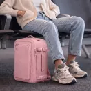 Tech-Protect Defender S50 utazó táska, Ryanair / Wizzair kompatibilis, 20L, 40x20x25cm, rózsaszín