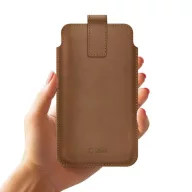 Tech-Protect SM65 univerzális telefon tok, 6-6,9col, barna