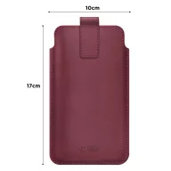 Tech-Protect SM65 univerzális telefon tok, 6-6,9col, bordó