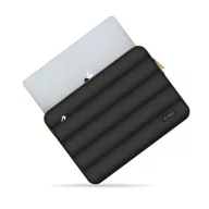   Tech-Protect Puffy univerzális laptop táska / tartó, ütéscsillapító habréteggel, plüss béléssel, 13-14col, fekete