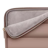   Tech-Protect Puffy univerzális laptop táska / tartó, ütéscsillapító habréteggel, plüss béléssel, 13-14col, mogyoróbarna