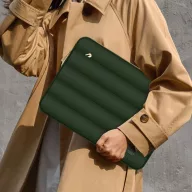   Tech-Protect Puffy univerzális laptop táska / tartó, ütéscsillapító habréteggel, plüss béléssel, 15-16col, zöld