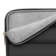   Tech-Protect Puffy univerzális laptop táska / tartó, ütéscsillapító habréteggel, plüss béléssel, 15-16col, fekete