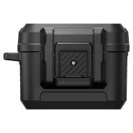   Spigen Lock Fit Apple Airpods Pro 3 fülhallgató tok, karabinerrel, matt fekete