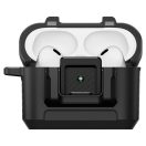Spigen Lock Fit Apple Airpods Pro 3 fülhallgató tok, karabinerrel, matt fekete