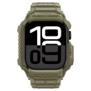 Spigen Rugged Armor Pro 2 Apple Watch 10-11 (46 mm) szíj / tok, Vintage Khaki, zöld