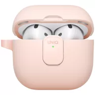   Uniq Clyde Apple Airpods 5 / Airpods 4 tok karabinerrel, rózsaszín