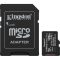 Kingston Canvas Select Plus micro SD kártya, 128GB, SDSC3, fekete