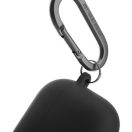 Uniq Iridescia Apple AirPods 4 tok karabinerrel, fülakasztóval, fekete