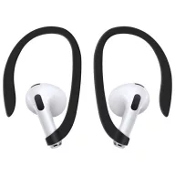   Uniq Iridescia Apple Airpods 5 / Airpods 4 tok karabinerrel, fülakasztóval, fekete