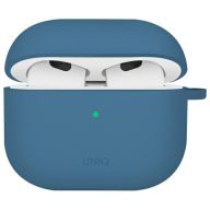   Uniq Iridescia Apple AirPods 4 tok karabinerrel, fülakasztóval, kék