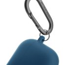 Uniq Iridescia Apple AirPods 4 tok karabinerrel, fülakasztóval, kék