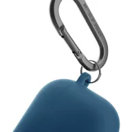   Uniq Iridescia Apple Airpods 5 / Airpods 4 tok karabinerrel, fülakasztóval, kék