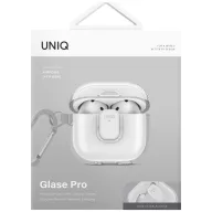   Uniq Glase Pro Apple Airpods 5 / Airpods 4 tok karabinerrel, átlátszó