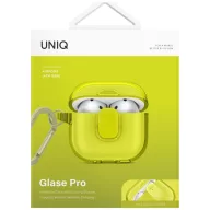   Uniq Glase Pro Apple Airpods 5 / Airpods 4 tok karabinerrel, sárga