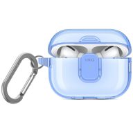 Uniq Glase Pro Apple AirPods Pro 2 tok karabinerrel, kék
