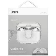   Uniq Glase Pro Apple AirPods Pro 2 tok karabinerrel, átlátszó