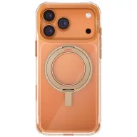   Uniq Swivix Apple iPhone 17 Pro Max tok 360 fokban állítható kitámasztóval, átlátszó-arany