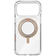  Uniq Swivix Apple iPhone 17 Pro tok 360 fokban állítható kitámasztóval, átlátszó-arany