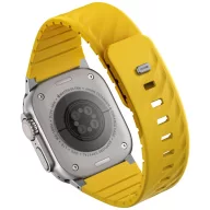  Uniq Fluo Apple Watch 40/41/42/44/45/46/49mm mágneses szíj, sárga