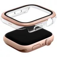   Uniq Voute Apple Watch 11 / Watch 10 46mm műanyag tok, kijelzővédő felülettel, rozéarany