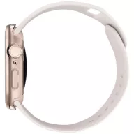   Uniq Voute Apple Watch 11 / Watch 10 46mm műanyag tok, kijelzővédő felülettel, rozéarany
