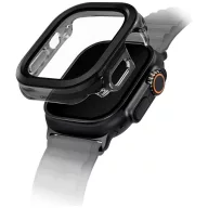   Uniq Voute Apple Watch Ultra 4 / 3 / 2 / 1 49mm műanyag tok, kijelzővédő felülettel, ezüst