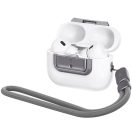 Spigen Lock Fit "M" Apple Airpods Pro /  Airpods Pro 2 fülhallgató tokhoz biztonsági zár, kézpánttal, szürke