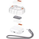 Spigen Lock Fit "M" Apple Airpods Pro /  Airpods Pro 2 fülhallgató tokhoz biztonsági zár, kézpánttal, szürke