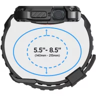   Spigen Tough Armor Pro Metal Apple Watch 7-9 (45 mm) tok / szíj, fekete