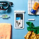 Spigen Aqua Shield A601 univerzális vízálló tok, fehér, 2 db / csomag