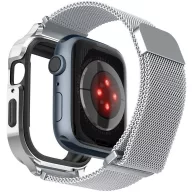   Spigen Metal Fit Pro Apple Watch 4-6, SE, SE (2022), SE (2025) (40 mm) / Watch 7-9 (41 mm) fém szíj / tok, ezüst