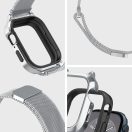Spigen Metal Fit Pro Apple Watch 4-6, SE, SE (2022), SE (2025) (40 mm) / Watch 7-9 (41 mm) fém szíj / tok, ezüst