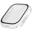 Uniq Nautic Apple Watch 11 / Watch 10 42mm műanyag tok, IP68 por-és cseppálló kijelzővédelemmel, átlátszó
