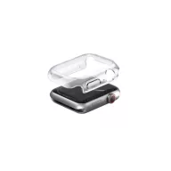   Uniq Garde Apple Watch 4 / 5 / 6 / SE / SE2 / SE3 (40mm) műanyag tok, kijelzővédő felülettel, fekete