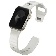   Uniq Stride KFM Apple Watch 1/2/3/4/5/6/7/8/9/10/11/SE/SE2/SE3 (40/41/42mm) gumis szilikon szíj, szürke