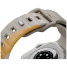 Uniq Stride De Rubber Apple Watch 44/45/46/49mm gumis szilikon szíj, bézs-sárga