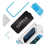   Uniq Optix Vision AR Apple iPhone 17 tempered glass kijelzővédő üvegfólia felhelyező kerettel, kék fény szűrős, átlászó