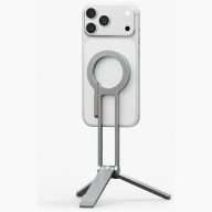   Uniq Arcus MagSafe kompatibilis Selfie bot / Tripod állvány kulcsatartóra akasztható résszel, ezüst